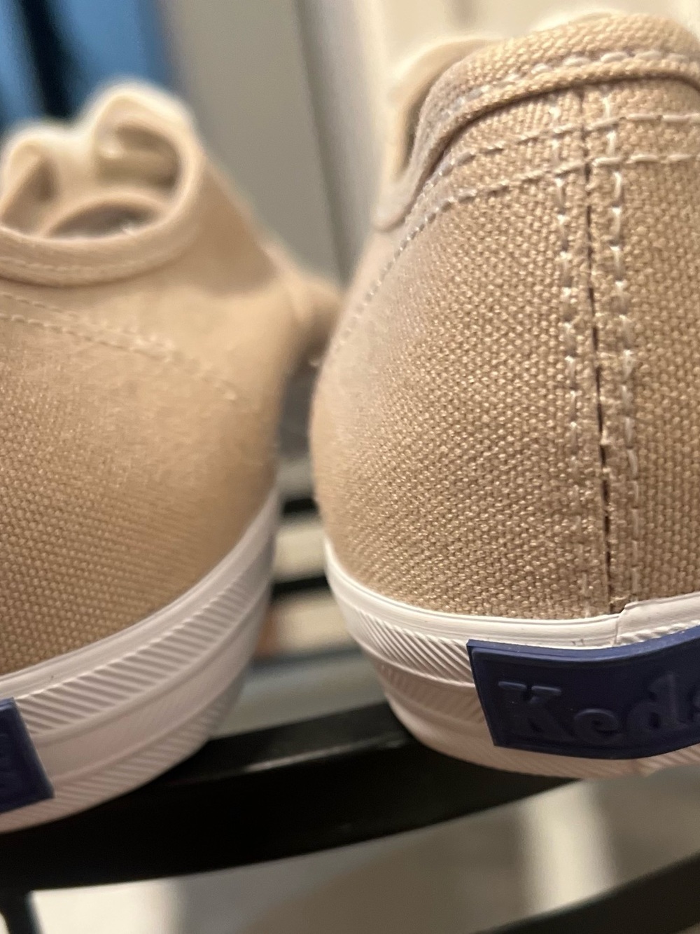 Keds Canvas Sneakers in Beige with White Accents size 9 women NEW - Picture 5 of 12